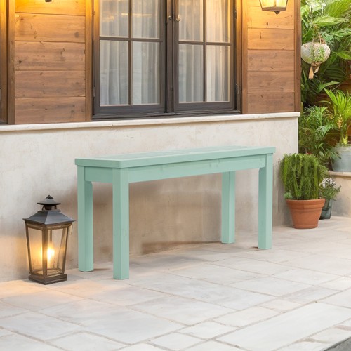 40in wood porch bench - wood, backless